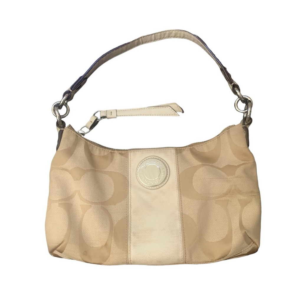 Vintage Y2K Coach signature stripe Demi shoulder bag